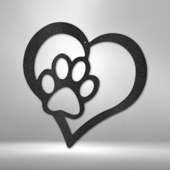 Puppy Love Steel Sign Laser Cut Powder Coated Home & Office Metal Wall Decor Mul